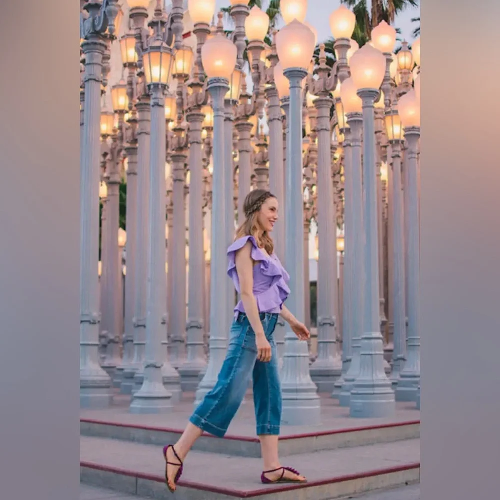 Petersyn Lavender Tate Top EUC Sz Small - Picture 7 of 16